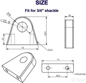 img 3 attached to 3/4'' Bolt-On Shackle Clevis Mount by Mountainpeak