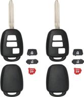2 упаковки keyless2go uncut remote head key shell и кнопки mozb52th gq4-52t hyq12bdm - только оболочка логотип