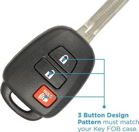 img 3 attached to 2 Pack Keyless2Go Uncut Remote Head Key Shell And Button Pad MOZB52TH GQ4-52T HYQ12BDM - Shell ONLY