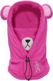 img 4 attached to ❄️ Winter Windproof Balaclava Riding Fleece Girls' Accessories - Ultimate Cold Weather Protection