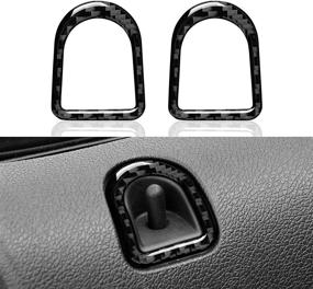 img 4 attached to 🚗 Enhance Your Ford Mustang's Interior: Carbon Fiber Car Door Lock Pin Knob Sticker Decal Trim Cover (2009-2014) Accessories