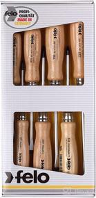 img 3 attached to 🔧 Felo 18108 Wooden Handle Screwdriver Set: 7 pc Slotted, Phillips, and Pozidriv - Premium Quality at Your Fingertips