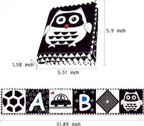 img 3 attached to Stimulate Your Baby'S Imagination With High Contrast Black And White Sensory Soft Book For Early Education