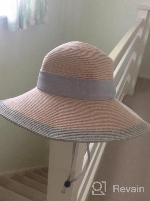img 1 attached to UPF 50+ Women'S Floppy Wide Brim Sun Hat, Foldable Summer Beach Travel Cap review by Natalie Villa