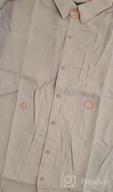 img 1 attached to LecGee Men'S Linen Shirt Regular Fit Short Sleeve Button Down Beach Shirt review by Ken Lawson