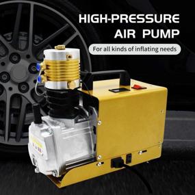 img 2 attached to 30Mpa 4500Psi PCP Air Compressor 110V High Pressure Air Pump Pressure Preset Auto-Stop Air Pump Booster For Inflation Bottle Pneumatic Airgun Scuba Rifle Inflator SG-GYCQB-001-110V