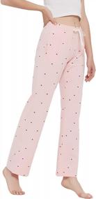 img 3 attached to Women'S Print Pajama Pants, Soft Lightweight Sleep Lounge Bottoms