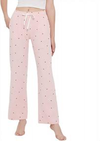 img 4 attached to Women'S Print Pajama Pants, Soft Lightweight Sleep Lounge Bottoms