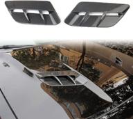 🚗 carbon fiber pattern engine hood air outlet vent trim cover for dodge challenger sxt 2015-2022 logo