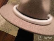 img 1 attached to Women'S Wide Brim Panama Hat - Classic Wool Fedora With Belt Buckle review by Michael Jackson
