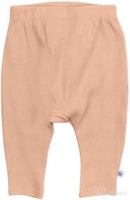 img 4 attached to 👶 HonestBaby Organic Cotton Chunky Rib Harem Baby Pants