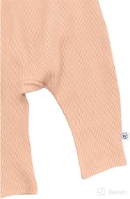 img 3 attached to 👶 HonestBaby Organic Cotton Chunky Rib Harem Baby Pants