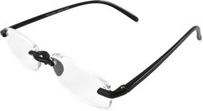 img 1 attached to 👓 20/20 OPTX Airlite Rimless Reading Glasses: Enhancing Eye Comfort with Style