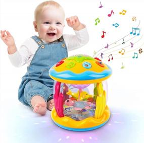 img 4 attached to M SANMERSEN Ocean Projector Light Up Musical Baby Toys For 6-18 Months Crawling Learning Tummy Time Infant Boys Girls Gifts.