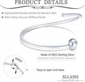 img 3 attached to Sllaiss 4 Pairs 925 Sterling Silver Ball Hoop Earrings Cartilage Small Hoop Earrings Set For Women Men Hypoallergenic 6Mm 8Mm 10Mm 12Mm