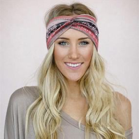 img 3 attached to Chic And Comfortable Huachi Boho Headbands - Stylish Hair Accessories For Women And Teens