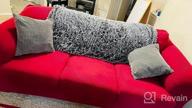 img 1 attached to Lamberia High Stretch Sofa Cover For 3 Cushion Couch 4 Pieces Thick &Washable Plush Jacquard Sofa Slipover Couch Cover Furniture Protector For Dogs,Pets&Kids review by Michelle Doebke