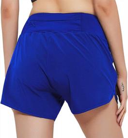 img 2 attached to High Waisted Women'S Running Shorts With Quick-Dry And Zipper Pocket - Lightweight Athletic Workout Shorts