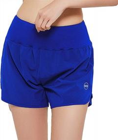 img 1 attached to High Waisted Women'S Running Shorts With Quick-Dry And Zipper Pocket - Lightweight Athletic Workout Shorts