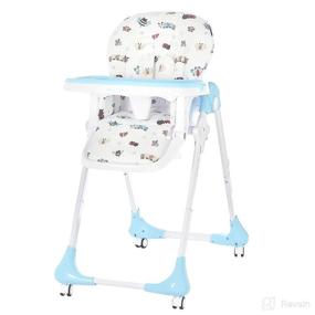 img 4 attached to 🍽️ Enhance Mealtime Bliss with Dream On Me Jazz Highchair in Blue