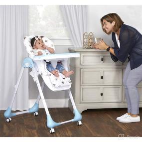 img 3 attached to 🍽️ Enhance Mealtime Bliss with Dream On Me Jazz Highchair in Blue