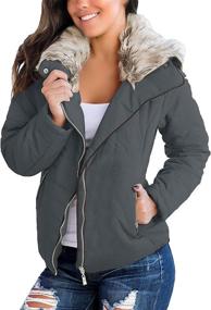 img 2 attached to Luvamia Casual Winter Quilted Pockets Women's Clothing via Coats, Jackets & Vests