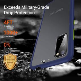 img 3 attached to 📱 TORRAS Прочный чехол для Samsung Galaxy S20 6.2 дюйма - Тонкий и защитный матовый синий чехол