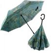 c-shaped handle inverted umbrella: anti-uv and windproof rain protection for men and women logo