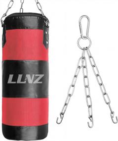 img 4 attached to Luniquz Unfilled Punching Bag Set For MMA And Kickboxing Training: Perfect For Kids And Adults