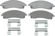 🔥 acdelco silver 14d1019ach ceramic front disc brake pad set - advanced performance for enhanced stopping power логотип