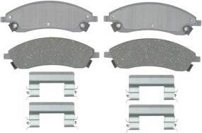 img 1 attached to 🔥 ACDelco Silver 14D1019ACH Ceramic Front Disc Brake Pad Set - Advanced Performance for Enhanced Stopping Power