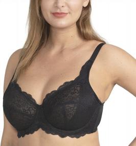 img 4 attached to HSIA Women'S Plus Size Sheer Lace Underwire Minimizer Bra - Unpadded, Full Bust Support In Sizes 34C-44DDD