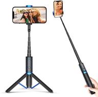 atumtek selfie stick tripod, 3-in-1 bluetooth selfie stick with wireless remote for iphone 13/12/11/11 pro/xs max/xs/xr/x/8/7, samsung, google, lg, sony smartphones - blue-black (rechargeable) логотип