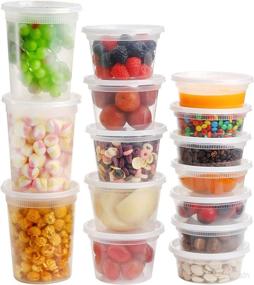 img 4 attached to Lawei Pack Plastic Deli Containers Storage & Organization good for Kitchen Storage & Organization