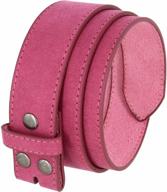 women's casual jean suede leather belt strap 1-1/2" (38mm) wide - bs066 logo