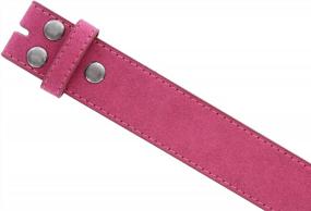 img 2 attached to Women'S Casual Jean Suede Leather Belt Strap 1-1/2" (38Mm) Wide - BS066