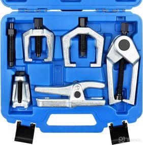 img 4 attached to 🔧 YSTOOL Front End Service Tool Set for Automotive: Ball Joint Separator, Tie Rod End Puller, Pitman Arm Remover - 5 PCS Removal Splitter Kit for Car, SUV, Light Truck, Pickup - Blue Case