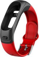 get a fresh look with v08 smart watch replacement bracelet in vibrant red color logo