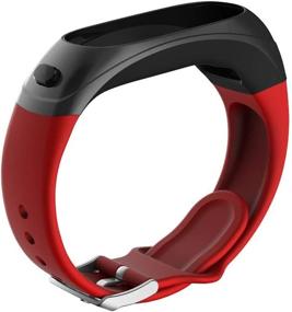 img 1 attached to Get A Fresh Look With V08 Smart Watch Replacement Bracelet In Vibrant Red Color