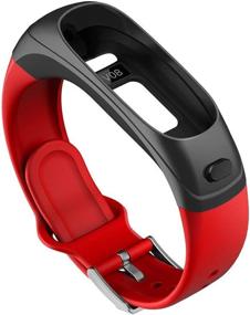 img 2 attached to Get A Fresh Look With V08 Smart Watch Replacement Bracelet In Vibrant Red Color