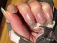 img 1 attached to Get Glamorous With LIARTY'S 24Pcs Silver Glitter French False Nails Kit review by Niko Knight
