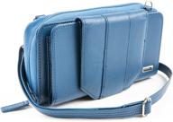 👜 walletbe pebbled leather crossbody accordion women's handbags and wallets - enhanced wallets logo