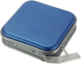 img 1 attached to 🔵 ZYHW Auto Car CD VCD DVD Organizer: Compact Square Case Storage Holder in Blue