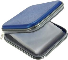 img 3 attached to 🔵 ZYHW Auto Car CD VCD DVD Organizer: Compact Square Case Storage Holder in Blue