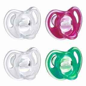 img 4 attached to Tommee Tippee Ultra-Light Silicone Pacifier, Symmetrical One-Piece Design, BPA-Free Silicone Binkies, 18-36M, 4-Count