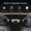tesla model 3 sunshade upgrade 2022 2021 - 4pc set front & rear glass roof skylight reflective covers foldable double-layered uv protection easy installation logo