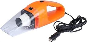 img 3 attached to 🧹 Powerful 4000 PA Suction Portable Car Handheld Vacuum: Wet & Dry Cleaning, 12V 120W High Power Auto Vac (Orange)