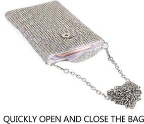 img 1 attached to Evening Handbags Crystal Rhinestone Crossbody Women's Handbags & Wallets ~ Clutches & Evening Bags