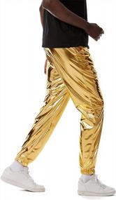 img 1 attached to Shine Bright At The Party With LucMatton Men'S Metallic Jogger Sweatpants