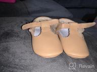 img 1 attached to Adorable And Safe HONGTEYA Leather Baby Shoes With Anti-Slip Sole For Infants And Toddlers review by Adam Price